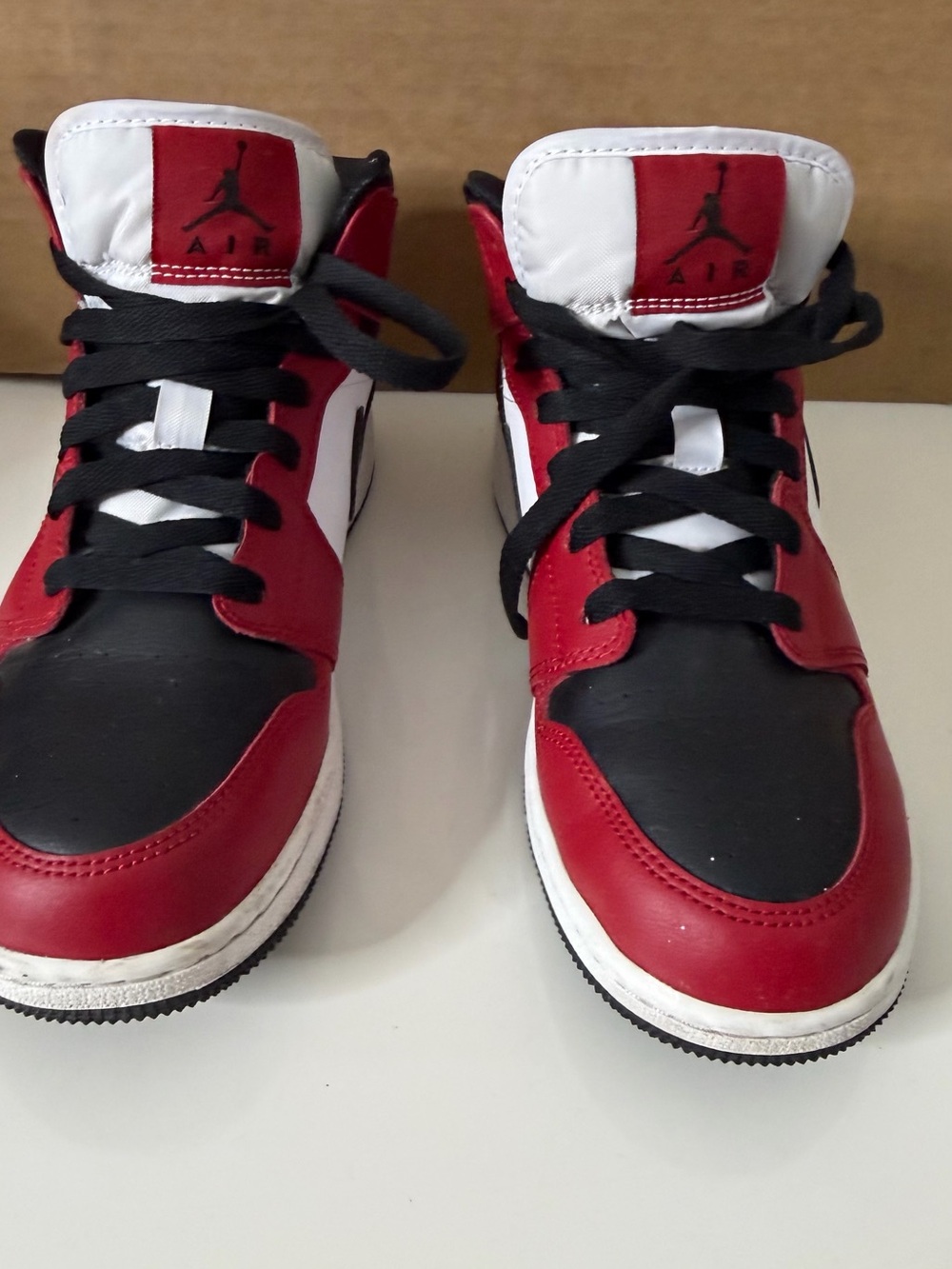 Nike Kids' Red/Black/White High-Top Sneakers